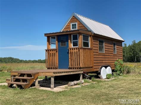 Tiny House For Sale 120 Sq Tiny House With Deck For