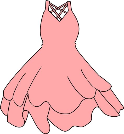 Pink Dress Clip Art At Vector Clip Art Online Royalty Free