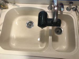 To remove stains and scratches with abrasive methods it is best to Clean Corian Sink - Stain Solver