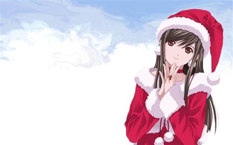 free download cute anime girl christmas wallpapers hd [1280x800] for your desktop mobile