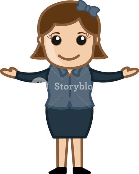 Cartoon Woman Raising Her Hands Royalty Free Stock Image Storyblocks