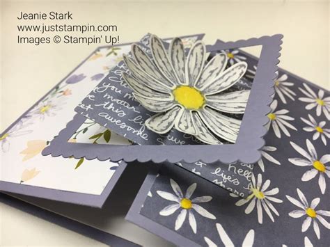 Stampin Up Fun Fold Card Idea Using Daisy Delight Stamp Set And