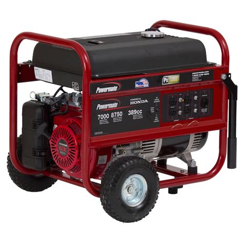 Powermate 7000 Watt Gasoline Portable Generator With Honda Engine In