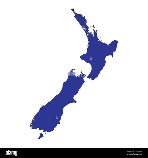Map Of New Zealand Stock Vector Images Alamy