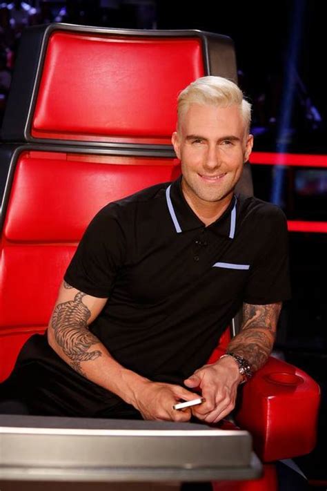 Adam Levine Debuts Blond Hair On The Voice Why He Went Blond
