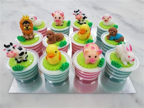 Yochanas Cake Delight Animal Jelly Cups