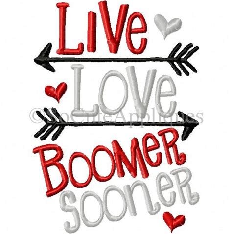 Live Love Boomer Sooner 5x7 Boomer Sooner Live Love Boomer