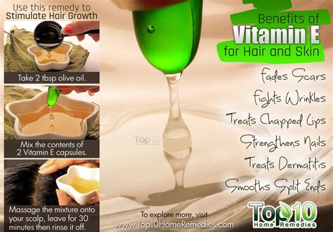 Some prospective studies suggest that vitamin e supplements, particularly in combination with vitamin c, may be associated with small improvements in cognitive function or lowered risk of alzheimer's disease and other forms of dementia, while other studies have failed to find any such benefit. Top 10 Benefits of Vitamin E for Hair and Skin | Top 10 ...