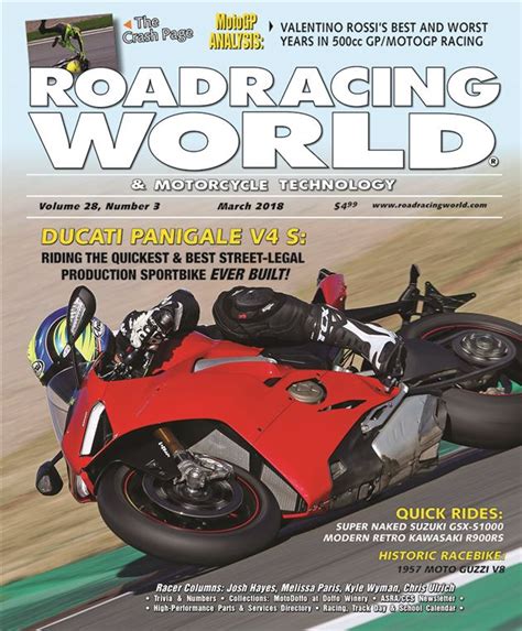 the march 2018 issue of roadracing world and motorcycle technology magazine is now available