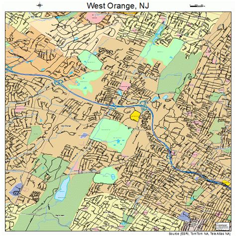 West Orange New Jersey Street Map 3479790