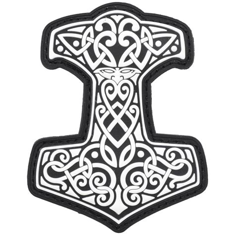 Please to search on seekpng.com. Mjölnir Thor's Hammer Norse Viking - 2.5x3 PVC Patch ...