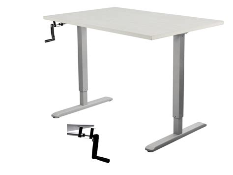 Each custom desk is built to order in as little as 3 days. Manual Height Adjustable Standing Desk - 47" x 29" - Omnizone