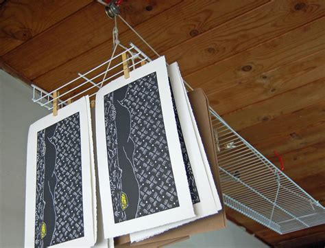 So, if you want this handy tool in your laundry room or anywhere where you do the washing, here are some creative laundry drying racks that are easy to make, take little. print drying rack idea | Diy prints, Art studio organization, Art room