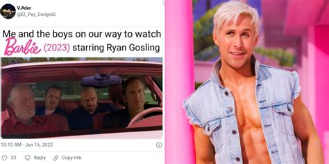 🔶 Barbie 10 Best Twitter Reactions To Ryan Gosling As Ken 📖 Screenrant