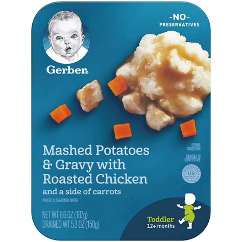 Gerber Lil Entrees Mashed Potatoes And Gravy With Roasted Chicken And