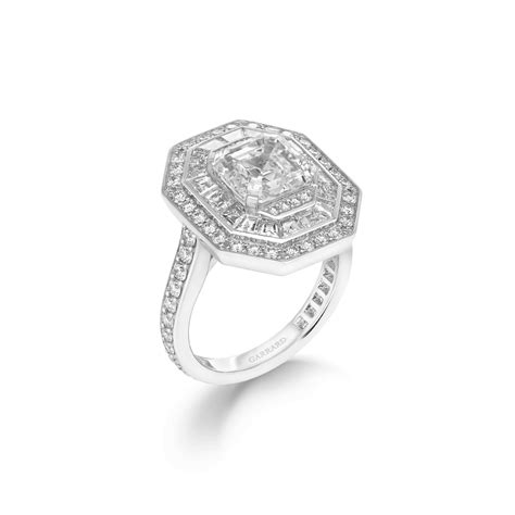 Jewelled Vault 307ct Asscher Cut Diamond Ring In Platinum Garrard