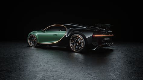 3840x2160 Green Bugatti Chiron Rear 4k Hd 4k Wallpapersimages