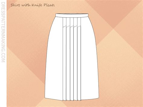 Skirt With Knife Pleats Dresspatternmaking