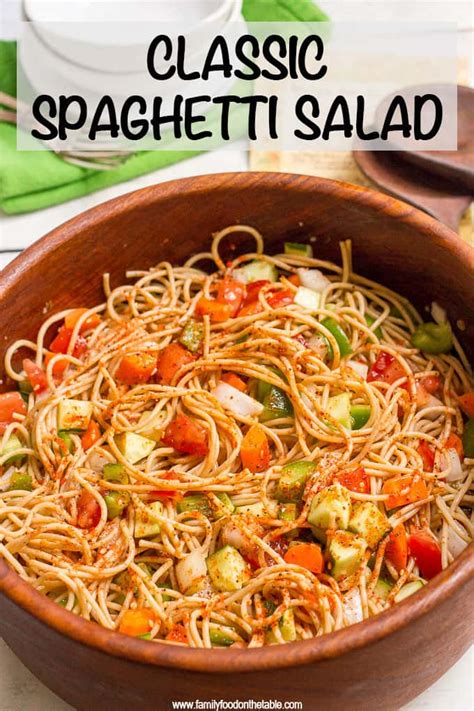 (2 ounce) jar mccormick salad supreme dry seasoning. Classic spaghetti salad - Family Food on the Table