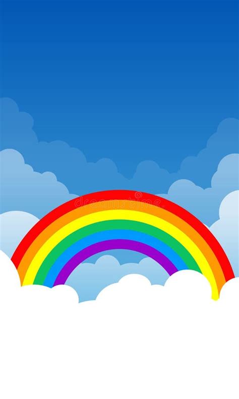 Rainbow In Cloud Stock Vector Illustration Of Rainbow 68276537