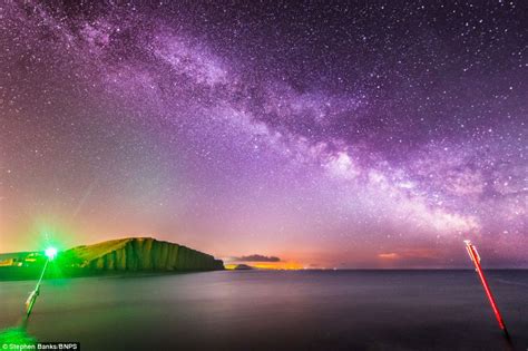 Photographer Captures Images Of The Milky Way Lighting Up Dorset Coast