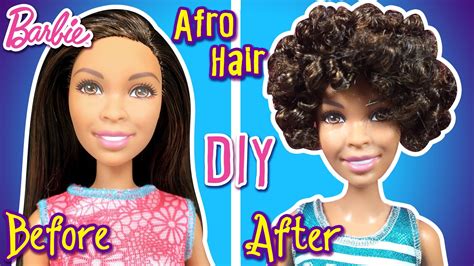Hairstyles advice for kids and teenagers. How to Make Afro Hair for Barbie Doll - DIY Doll Hairstyle ...