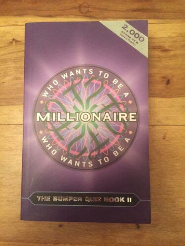 Who Wants To Be A Millionaire The Bumper Quiz Book 2 Ebay