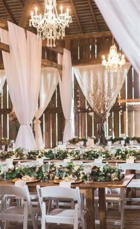 fall neutral bran wedding decor ideas | Barn wedding reception, Barn