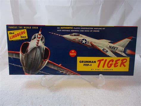 Grumman F11f 1 Tiger Airplane Model Kit No 53198 The Lindberg Line 1