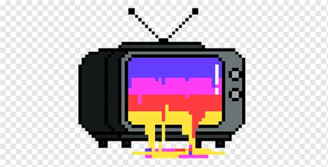 Pixel Art Television Others Television Pixelation 8bit Color Png