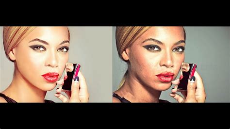 Beyonces Leaked Photo Before It Could Be Retouched Before And After