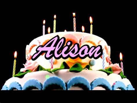 How do you say happy birthday in french? Joyeux Anniversaire Alison - YouTube
