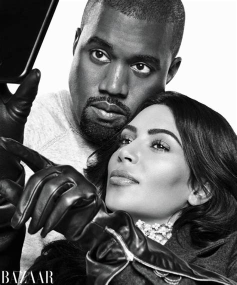 Kim And Kanye Get Intimate On The Cover Of Harper S Bazaar Flavourmag