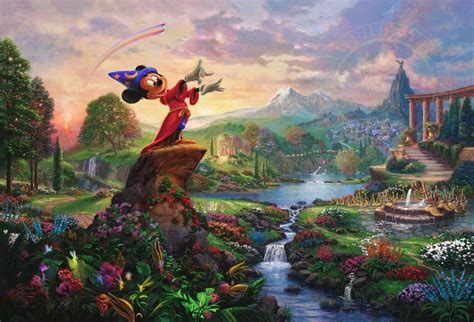 10 Latest Thomas Kinkade Disney Dreams Collection Wallpaper Full Hd