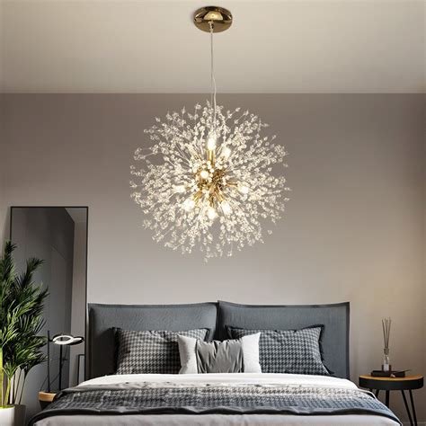 Modern Dandelion Sputnik Chandelier Fireworks LED Ceiling Pendant Lamp Decor EBay