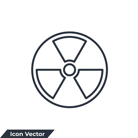 Nuclear Energy Icon Logo Vector Illustration Radiation Symbol Template
