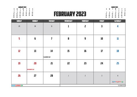 2023 Printable Calendar Monthly With Holidays Time And Date Calendar