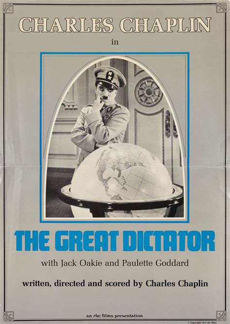 The Great Dictator Original R1973 Us Mini Movie Poster Posteritati
