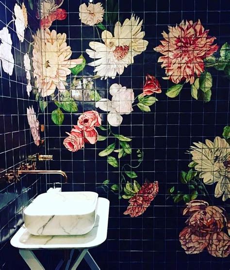 20 Floral Bathroom Floor Tiles