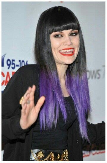 Jessie J Purple Ombre Hair Dip Dye Hair Ombre Hair