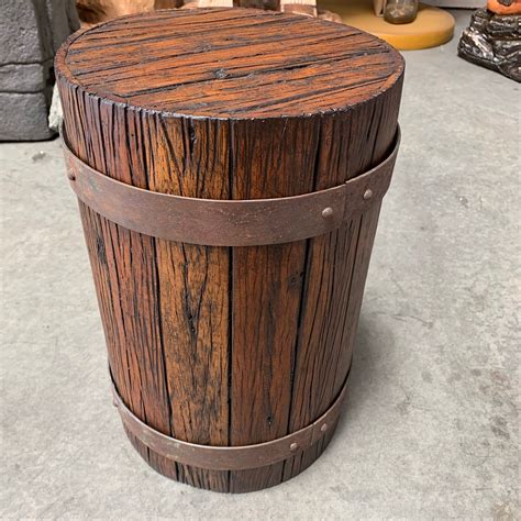 Pirate Stool Barrel Life Size Statue | LM Treasures