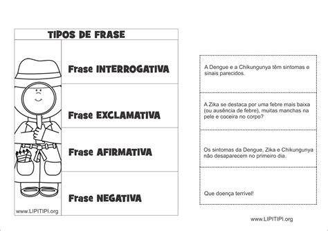 Atividades Tipos De Frases 3 Ano