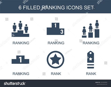 ranking icons. Trendy 6 ranking icons. Contain icons such as rank. ranking icon for web and ...