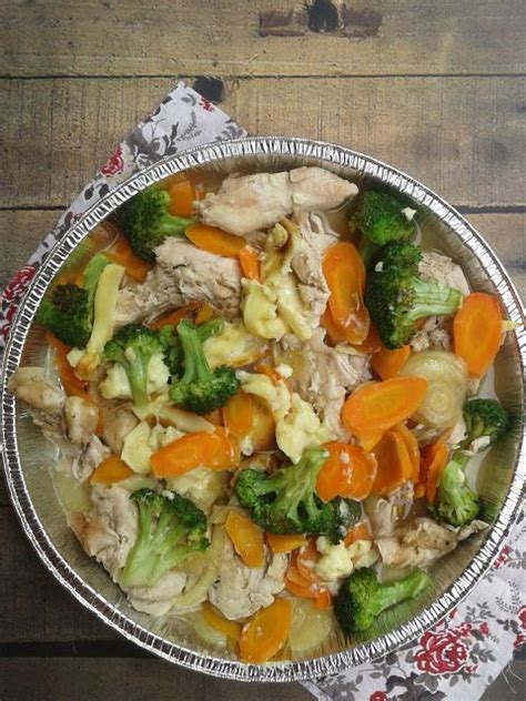 Resep ini menghasilkan 5 porsi abon ayam. RESEP AYAM OVEN SAYURAN | Resep ayam, Resep masakan ...