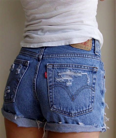 90s High Waisted Levi Cut Off Shorts By Birdsnbicycles On Etsy