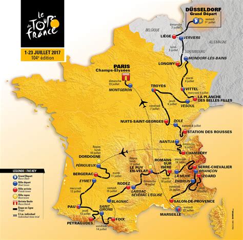 Incluye los recorridos, corredores, equipos y cobertura de ediciones pasadas del tour. Tour de France 2017: The Route Revealed! - PezCycling News