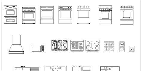 Free Cad Blocks Kitchen Appliances 02