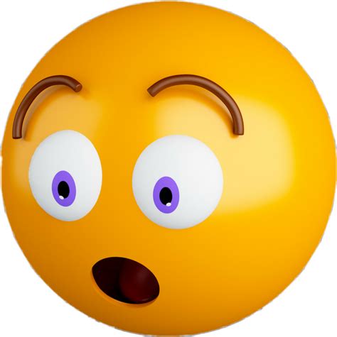 Emoji Emojis Emotions Emoticons Surprised 3d Scfavemoji
