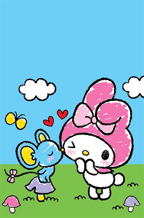 Pin By Ah Bow On My Melody My Melody Wallpaper Hello Kitty Wallpaper