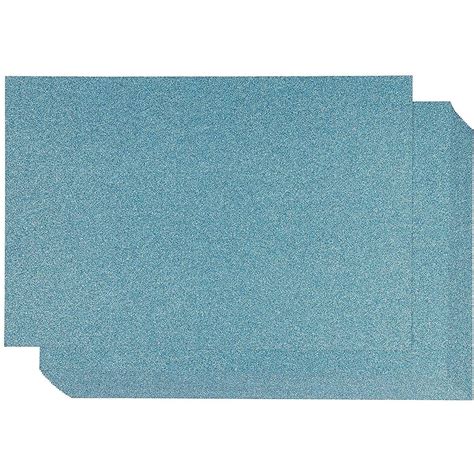 24 Pack Blue Glitter Cardstock For Crafts And Party Decor Double Side 8